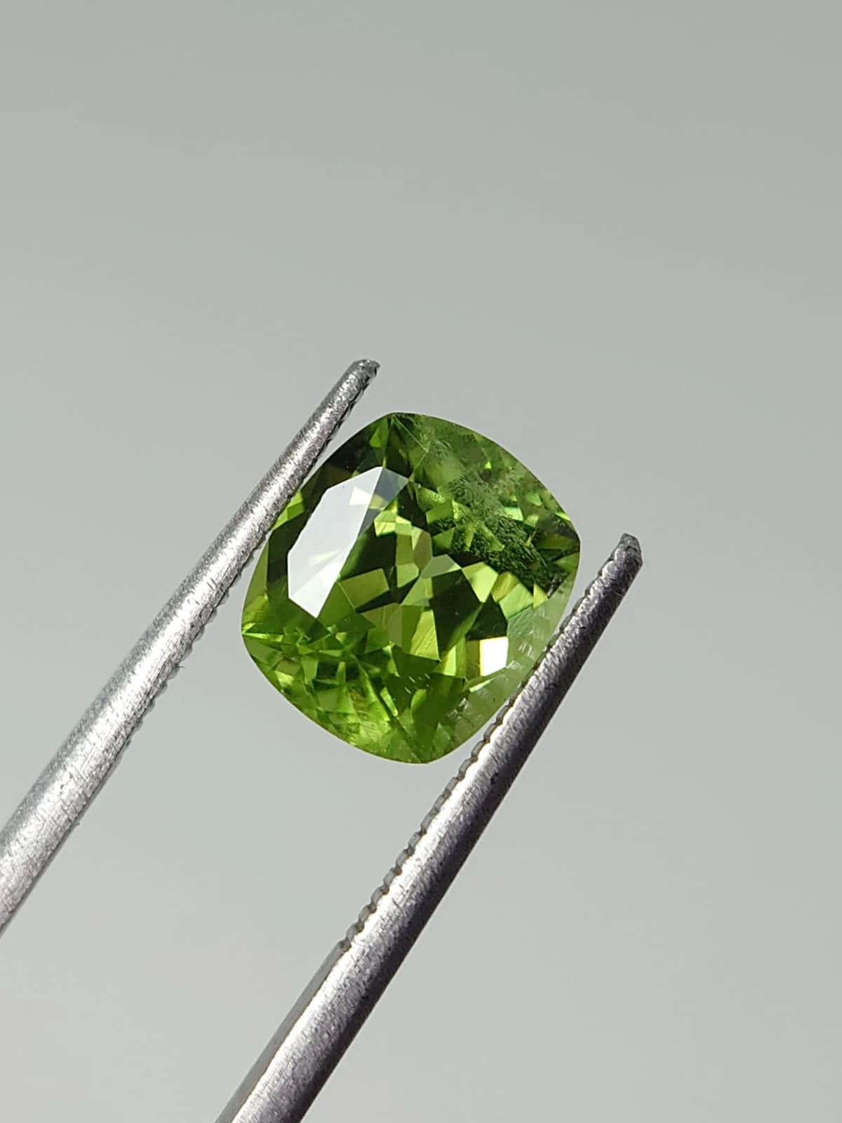 2.91ct Natural Peridot Cushion Cut Loose Gemstone From Pakistan — view 1